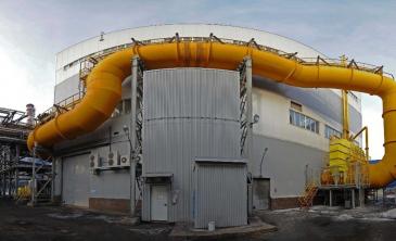 Top-pressure recovery turbine plant construction 